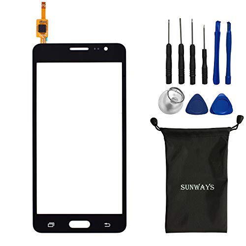 sunways Touch Digitizer Glass Lens Screen Replacement for Samsung Galaxy J5 J5008 with Device Opening Tools(Black)
