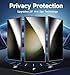 MAGIC JOHN 2 Pack for Samsung Galaxy S23 Ultra Privacy Screen Protector [Ceramic Film Material Not Glass] 6.8 inch,[100% Fingerprint ID Compatible] Easy Installation Tray, Shock-Resistant, 3D Curved,