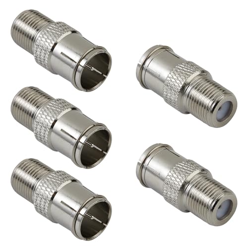 Conectores coaxiales F-Type RG6 macho a hembra x5 miniatura 1