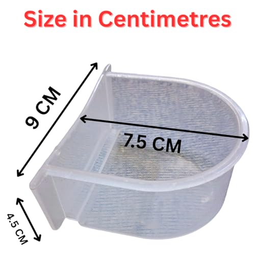 Image of Bird Cage Feeder & Drinker (1 Pair) | Durable Plastic Food & Water Dispenser | Safe & Bird-Friendly Design Plastic | Wild Birds feeders Bird Budgies Food Cage