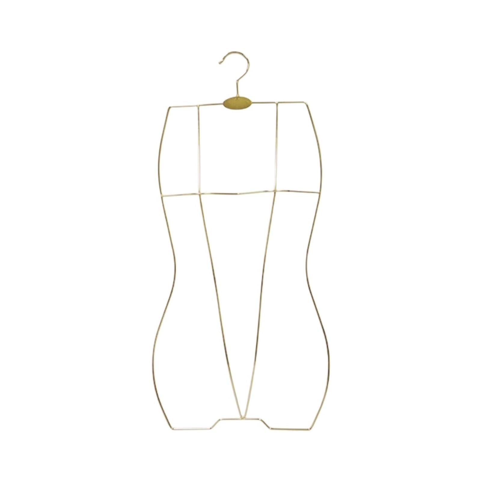Body Shape Bikini Hanger Swimwear Hanger Body Shape Multipurpose Display Holder Organizer Rack for Cloakroom Stores Boutiques Show Window Clothes(Gold)