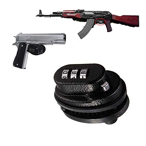 Homy Cadenas pour Armes, Cadenas pour Arme à feu, Keyed Alike Trigger Gun Lock - Fits Pistols, Rifles, & Shotguns