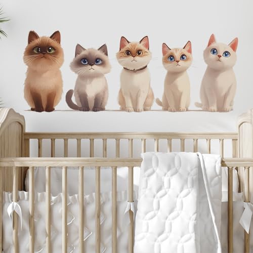 Vinilos Decorativos de Gatitos Adorables en PVC miniatura 6