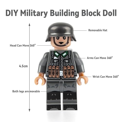 Huanmin Waffen Militär Set für Figuren,50 Teiliges Soldaten Spielset,Mini Soldaten Figuren Spielzeug Set,Polizei WW2 Armee Spielzeuge zum Ww2 Army Soldaten,Ww2 Figuren,Toy Soldiers Ww2