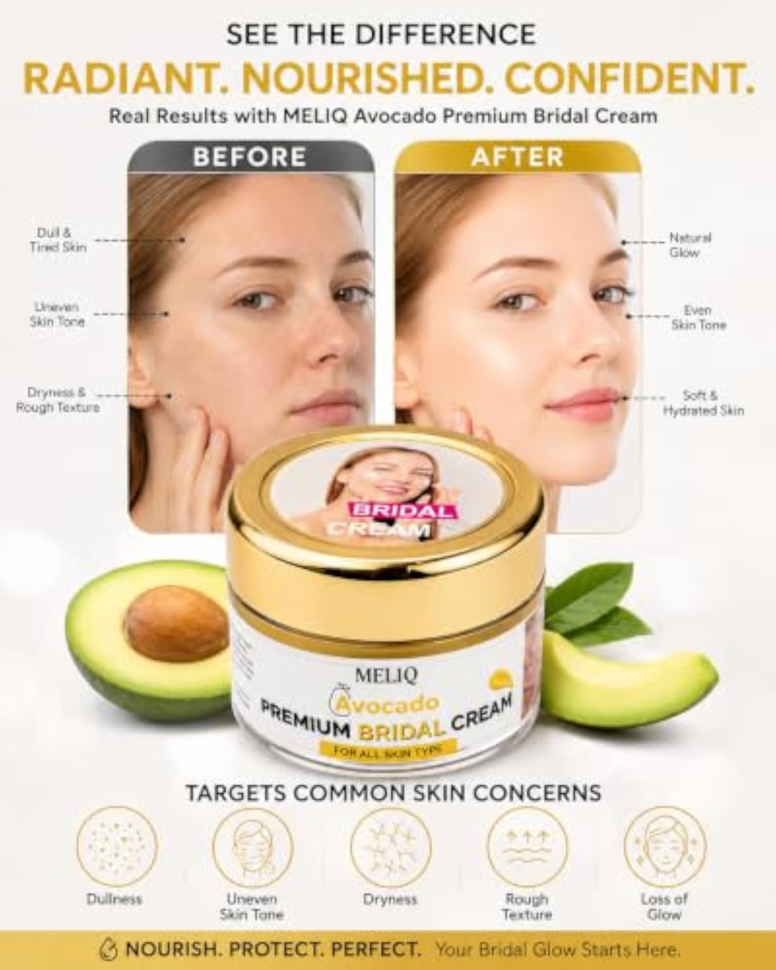 Bridal Cream & Palash Soap, Skin Brightening Herbal Face Care Combo