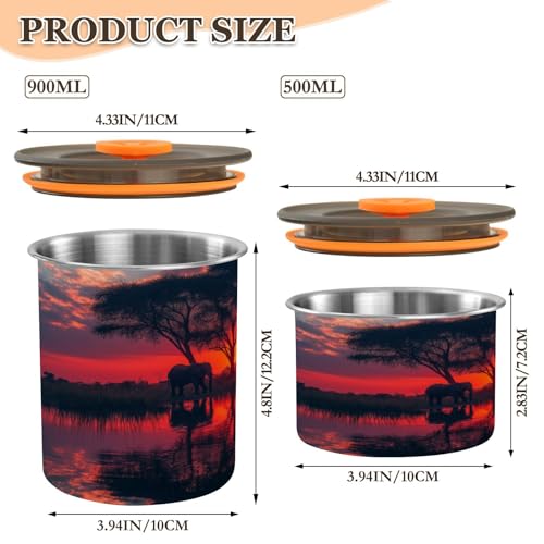 Envase hermético azul para café de acero inoxidable 30oz miniatura 2