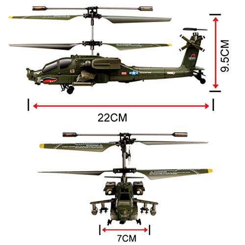 Image of POCO DIVO Apache AH-64 Helicopter RC Flight Infrared 3CH AH64 S109 Gyro Military Aircraft Model S109G