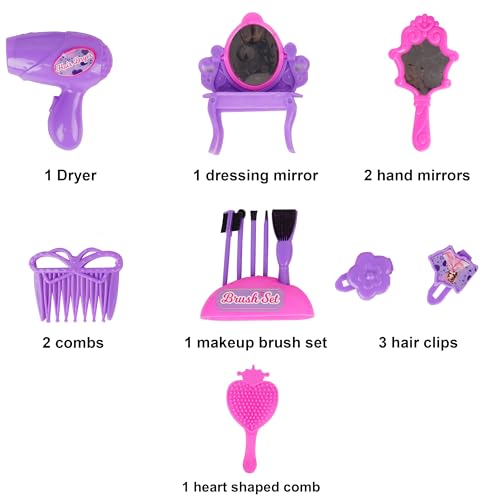 Image of Asian Pretty Girl Makeup & Adore Set - Kids Cosmetic Play Kit for Girls | Pretend Makeup, Jewelry & Dress-Up Fun | for Ages 3+