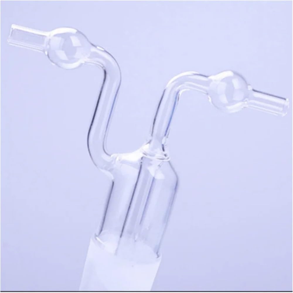 Laborglaswaren Laborflasche aus Glas, Vakuumfalle, 500 ml, mit zwei gebogenen Rohrverbindungen for Laborglas-Set