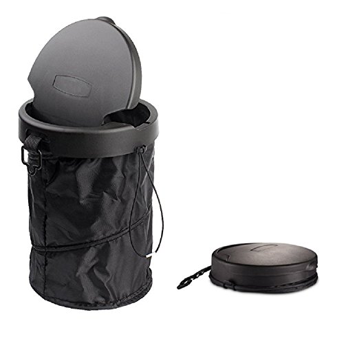 Beikal Voiture Pliante Garbage Peut, Portable, Sac Poubelle pour Véhicule, Universel Voyage Pliable Pop Up Poubelle avec Couvercle Cover