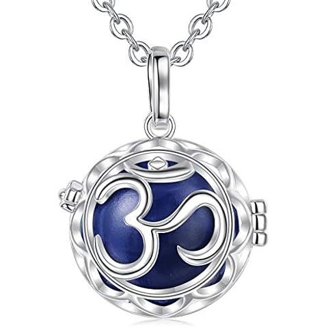 AEONSLOVE Chime Ball Pregnancy Pendant Necklace Ohm Music Wishing Bola Locket for Mom Baby Best Jewellery Gift Cover
