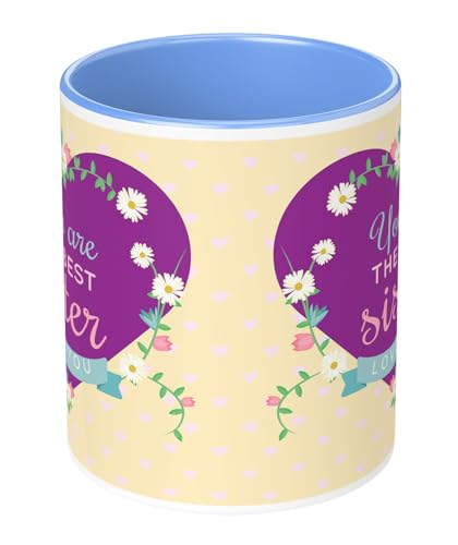 Image of NH10 Designs Raksha Bandhan Gifts Printed Mug with Keychain Best Rakhi Combo Gift for Brother & Sister Rakshabandhan Return Gifts for Sister White 350ml Tea /Coffee Mug(Pack of 5)(RMKRCG108)