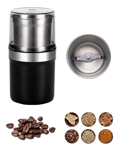 Electric Multi-Use Cup Grinder, electric Coffee Blade Grinders, Removable Cup, Stainless Steel (Single...