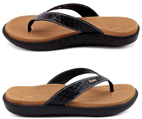 KuaiLu Womens Flip Flops Arch Support Yoga Mat Cushioned Thong Sandals by KuaiLu - Used condition - Image 9