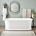 Signature Hardware 449036 Halliford 66" Acrylic Soaking Freestanding Tub