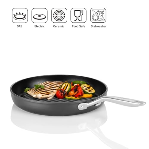 Techef OXGP Onyx Collection, 12-Inch Grill Pan thumb #2