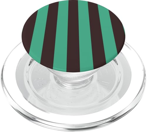 cioccolato motivo a PopSockets PopGrip per MagSafe righe marrone menta