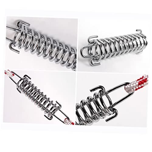 BRIGHTFUFU 5pcs High Strength Steel Tent Wind Spring Buckles Durable Wind Rope Buckle for Outdoor Camping Fixed Spring Hook for Tents and Awnings - Image 4