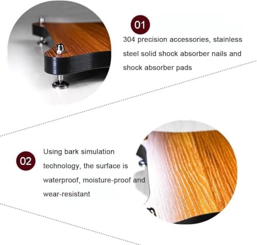 Rack HiFi a 4 strati, Armadio audio in legno massello per giradischi, amplificatore e apparecchiature AV, elegante supporto multimediale, mobili per centri di intrattenimento durevoli