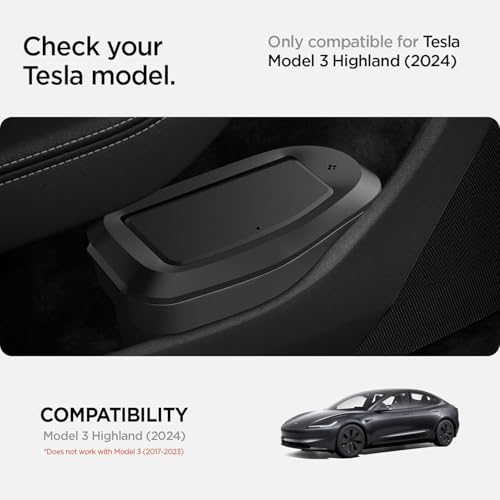 Image of Spigen Driver Side Door Pocket Car Trash Can for Tesla Model 3 Highland (Standard, Premium & Performance 2026 /2025 /2024)