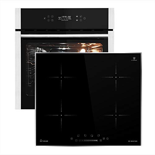 Autarkes Herdset: 60cm Einbaubackofen EB8313ED + 59cm Induktionskochfeld KF5900IND-ED/Pizzafunktion/Grill/Umluft…