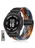 Yeahxing Quickfit-22mm Watch-Bands for Garmin-Fenix 8/7/6/5-Band - Magnetic Clasp Stretchy Braided Replacement Strap for Garmin Fenix-8 47mm/Fenix-7 Pro/Fenix-5 Plus/Fenix-6 Pro, MultipleColors