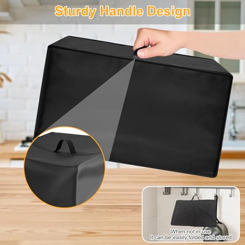 Image of Toaster Oven Air Fryer Cover, Heat-Resistant Waterproof Dust-proof Kitchen Appliance Covers Compatible with Breville Smart Oven Air Fryer Pro BOV900BSS Nuwave Bravo Air Fryer Toaster Smart Oven
