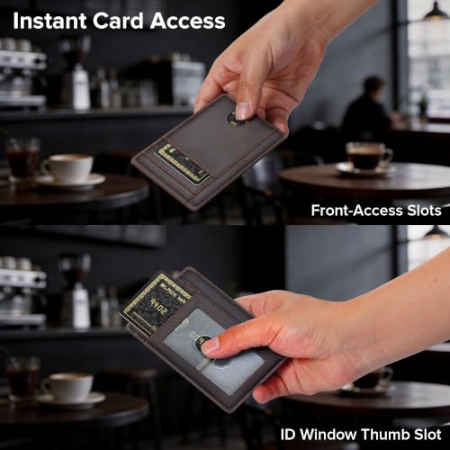 furid Slim Genuine Leather Wallet