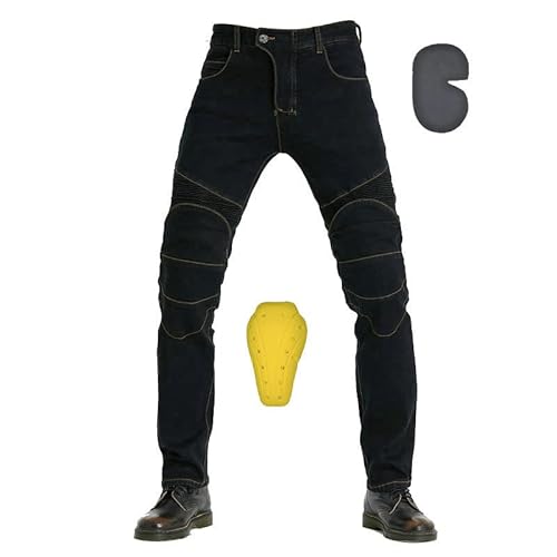 image for Generic Motorcycle Riding Jeans Armor Racing Cycling Pants with 4 Knee