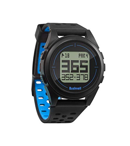 Bushnell Neo Ion 2 Golf GPS Watch, Black/Blue (Renewed)