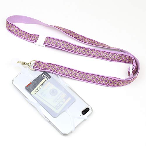 Cell Phone Lanyard Mobile Phone Case Holder with Card Pocket and Adjustable Neck Strap and Crossbody Strap for iPhone 11 Pro Max Xs Max Xr X 8 7 6 Plus Galaxy S10e S10 S9 S8 Plus Note 9 8 Pixel 3 XL
