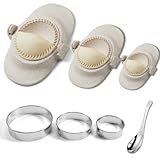 Dumpling Maker,Empanadas press mold maker Set with Dough Cutter, Dumpling Mold Set and Cutter for...