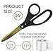 Premium Black Big Scissors for Ribbon Cutting Ceremony Kit Grand Opening Ribbon and Scissors for Cutting 25 inch (White Ribbon Included)