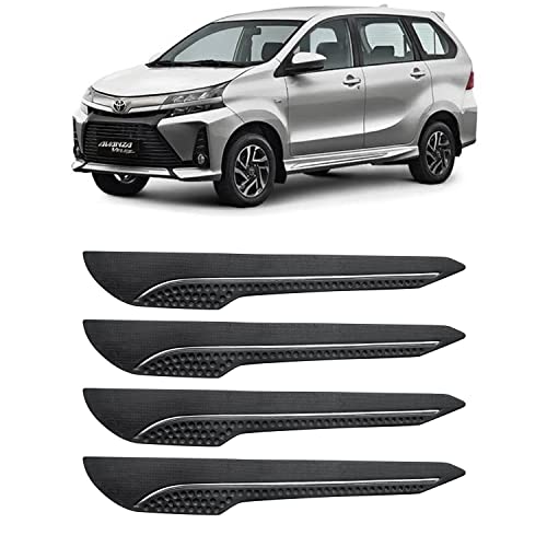 Image of AOSIS-Car Bumper Protector /Bumper Guard for Toyota Avanza with Single Chrome Stripe (4-Pcs)