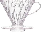 Hario V60 Plastic Coffee Dripper, 02, Clear