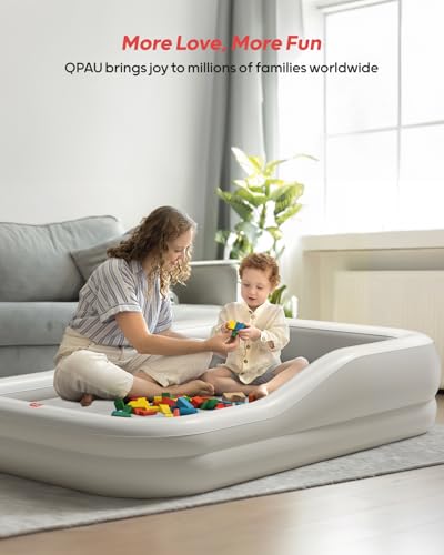 Qpau Larger Inflatable Toddler Travel Bed, Portable Kids Air Mattress With Built-In Bumpers, Fast Electric Pump, Separate Mattress Design, For Home thumb #6