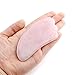 Jovivi Natural Rose Quartz Stone Gua Sha Scraping Massage Tool, Wing-Shape Healing Crystal Guasha Board Facial Massager Traditional Scraper Tool