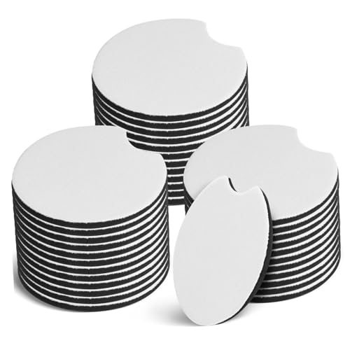 jojofuny 36piezas Portavasos Lisos De Sublimación Unidades Diseño Redondo y Resistente