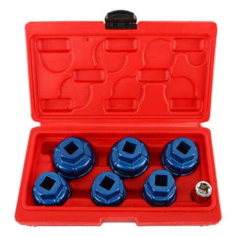 FreeTec 7pc Oil Filter Cap Wrench Set Cover