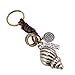 Produktbild WeiMay. 1 Stücke Keychain Weben Leder-Schlüsselanhänger Muschelform Kreativ Fahrzeugschlüssel Deko Anhänger für Schlüssel/Auto/Tasche/Handy