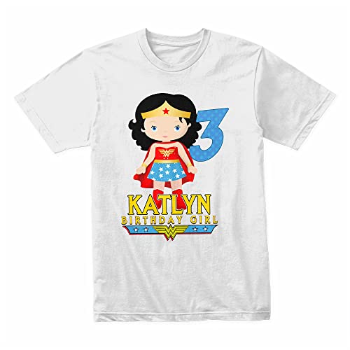 Girl Hero Birthday Shirt, Super Hero Girls Birthday Shirt2