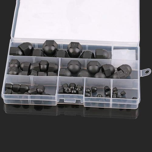 M3M4M5M6-M12 Set Black Nylon Cap Nut Plastic Cap Nut Decorative Acorn Nuts