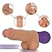 Realistic Dildo-Vibrator Lifelike Thrusting & Vibrating Silicone Dildo for Anal Vagina G-spot with 10 Vibrations & 6 Telescopic Speeds Featured Waterproof Rechargeable Quite Sex Toys for Women Orgasm