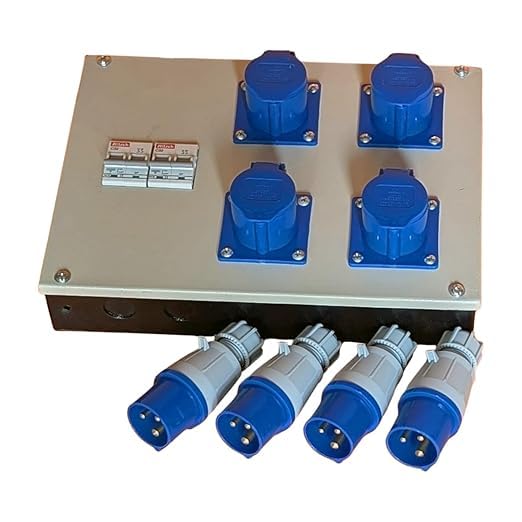 Industrial Plug and Socket 16A Single Phase 4 No, MCB-32 A, DP-2No-picture-22