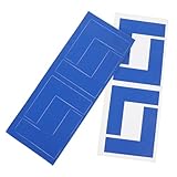 OSOLADY 8個防滑型床マーカー テープ 工場 商業用フロアマーク用 位置決め