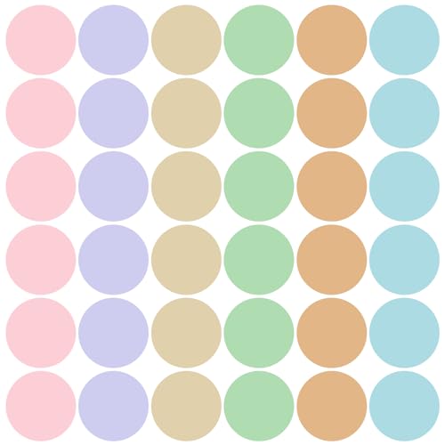 36Pcs 6 Inch Floor Stickers for Classroom Floor Dots for Line up Markers Self Adhesive Vinyl Decals for Preschool and Kindergarten Elementary Teachers (Candy Style)