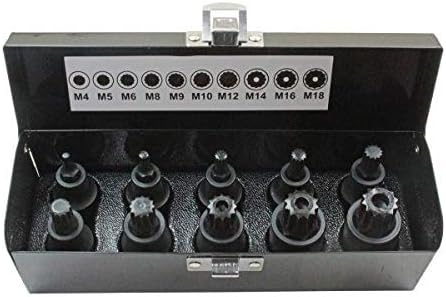 Tools 10pc 1/2" dr Impact Spline Bit Sockets Set 3435