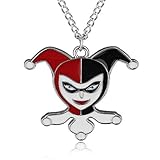 PILLOBOX Suicide Squad Harley Quinn Necklace Pendant，Joker Jewelry Charms Gift for Women Teen Girl Boy (Suicide Squad Harley Quinn)