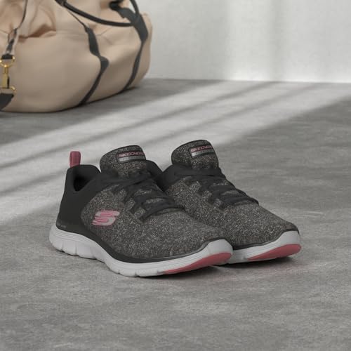 Skechers Skechers Women's Flex Appeal 4.0-Brilliant Vie, Black/Pink, 10