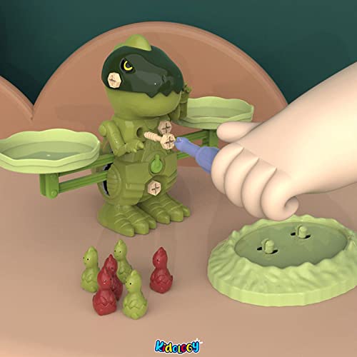 Image of Kidology Monkey Balance Counting Toys|Cool Math Educational Board Gamefor Kids Preschool Game|Educational Number Learning Toy|Fun Children's Gift Kids Toy (Dinosaur)|Multicolor